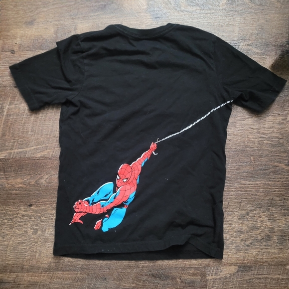 Marvel Black Shirt with Red Logo and White Web - Picture 2 of 3